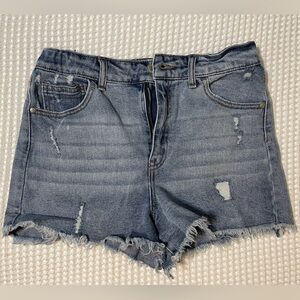 Girl’s Denim Blue Shorts - Size XL